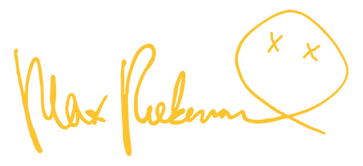 Max Ruebensal Logo mit Unterschrift